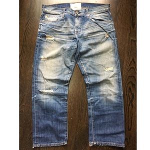 ⭐️Big Star⭐️ sz 30 boyfriend crop distressed jeans